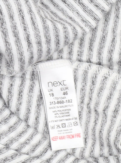 Womens UK Size 18 NEXT Grey Basic T-Shirt