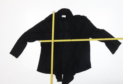 Womens UK Size 14 NEXT Black Wrap Blouse