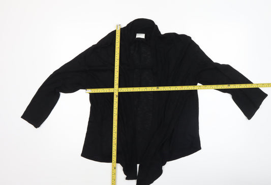 Womens UK Size 14 NEXT Black Wrap Blouse