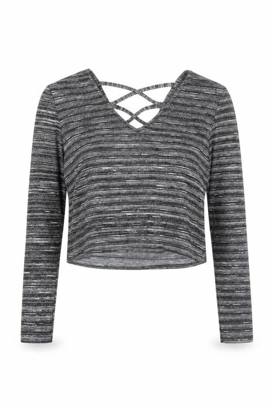 Womens UK Size 8 Miss Selfridge Grey Cropped T-Shirt