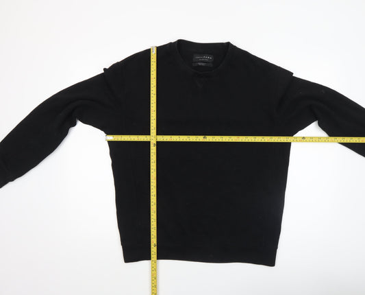 Mens UK Size XL Zara Black Pullover Sweatshirt