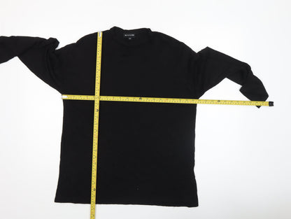 Womens UK Size XS PRETTYLITTLETHING Black Basic T-Shirt