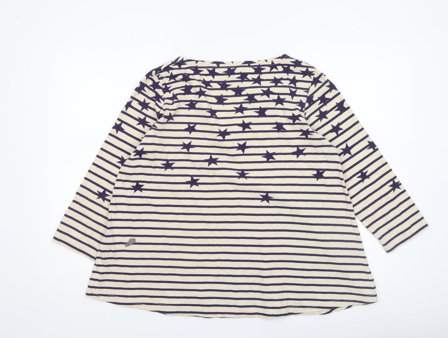 Womens UK Size 12 Joules Beige Basic T-Shirt