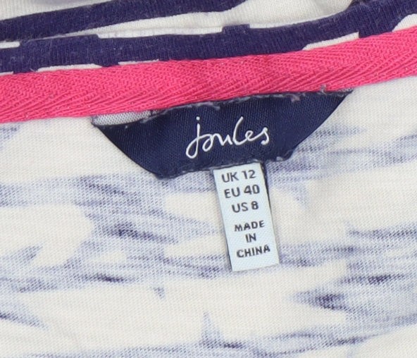 Womens UK Size 12 Joules Beige Basic T-Shirt