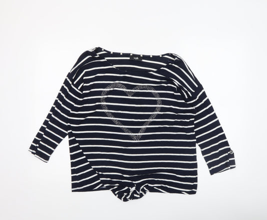 Womens UK Size M Wallis Blue Basic T-Shirt