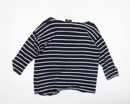 Womens UK Size M Wallis Blue Basic T-Shirt