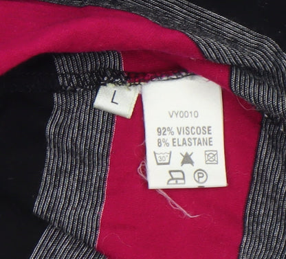 Womens UK Size L Viyella Multicoloured Basic T-Shirt