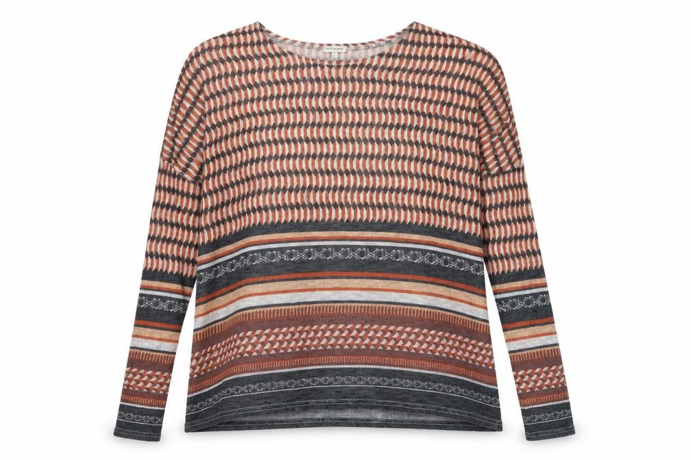 Womens UK Size 10 River Island Multicoloured Tunic T-Shirt