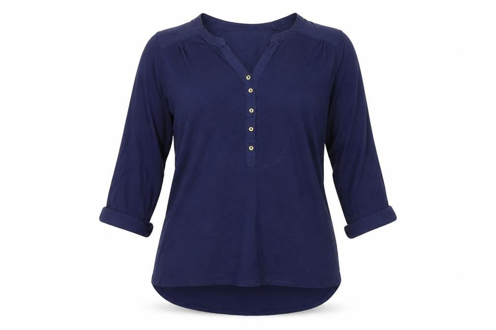 Womens UK Size 10 TU Blue Tunic Blouse
