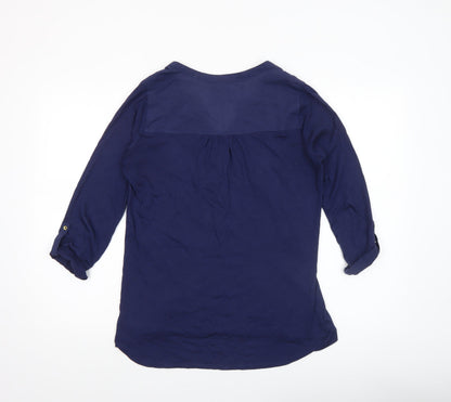 Womens UK Size 10 TU Blue Tunic Blouse