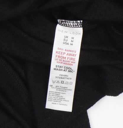 Womens UK Size M New Look Black Pullover Jumper