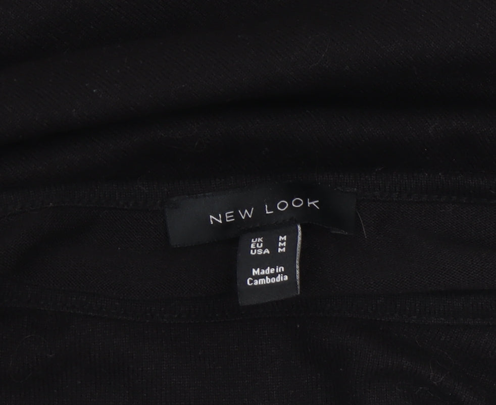 Womens UK Size M New Look Black Pullover Jumper