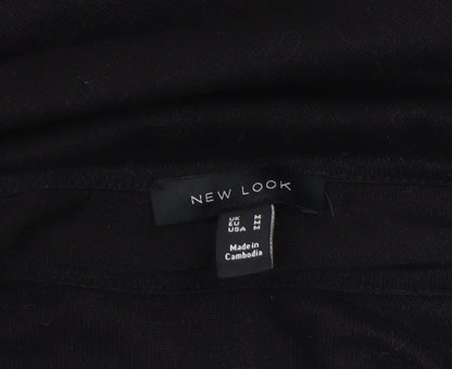 Womens UK Size M New Look Black Pullover Jumper