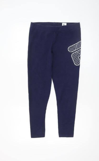 Womens UK Size M FILA  Leggings Blue Leggings