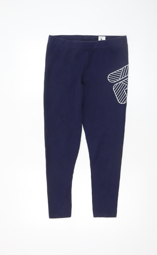 Womens UK Size M FILA  Leggings Blue Leggings