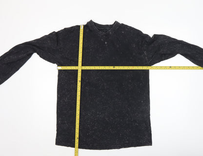 Womens UK Size XS Monki Black Basic T-Shirt