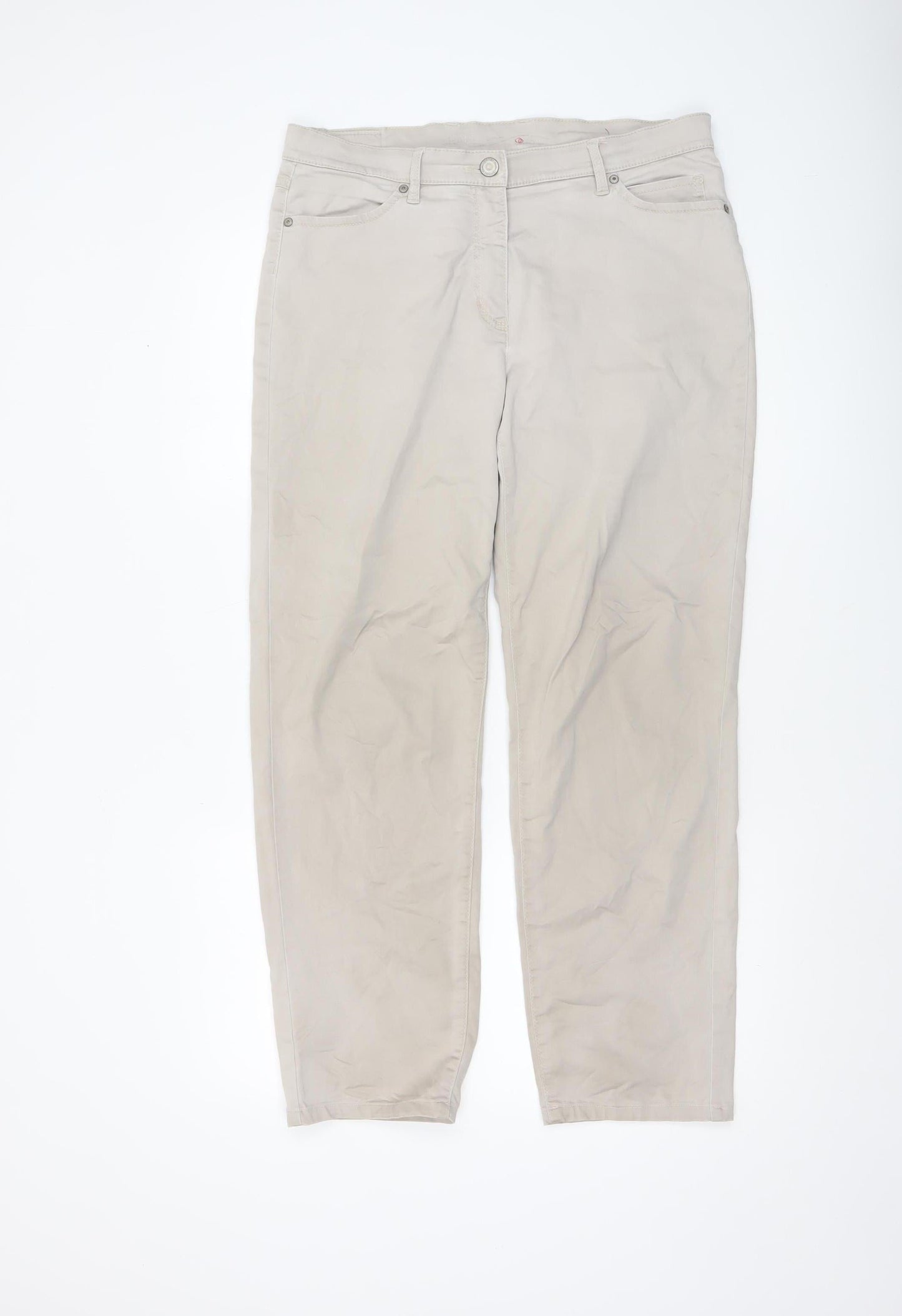 Womens UK Size 16 Toni Dress Slim Fit Chino Beige Trousers