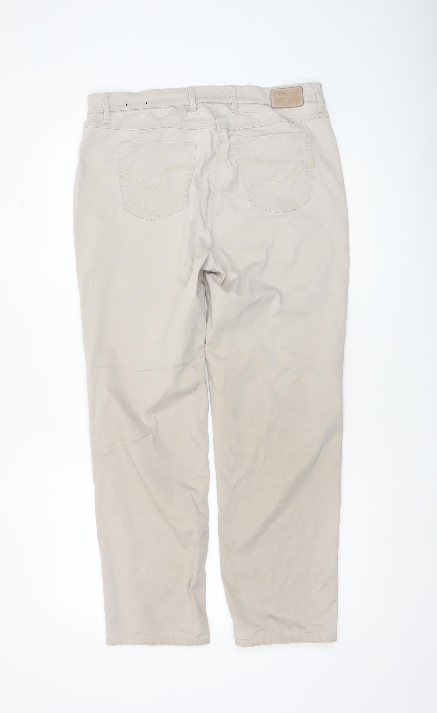 Womens UK Size 16 Toni Dress Slim Fit Chino Beige Trousers