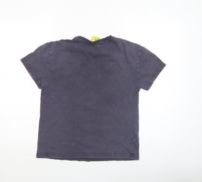 Girls UK Size 10-11 Years The Simpsons Black Pullover T-Shirt