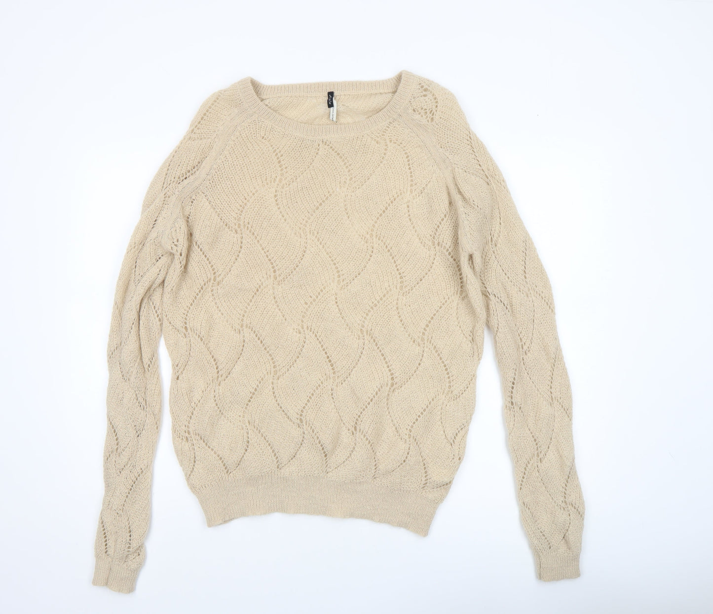 Womens UK Size 12 River Island Beige Pullover Jumper