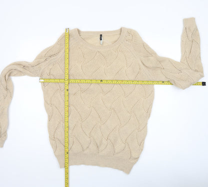 Womens UK Size 12 River Island Beige Pullover Jumper