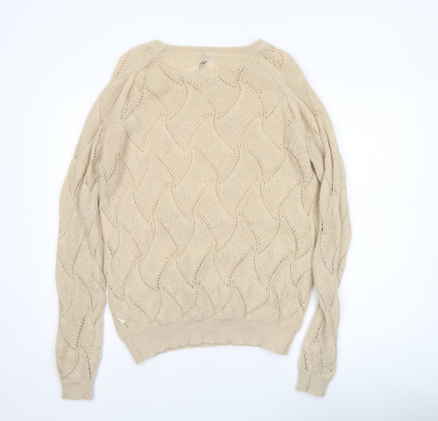 Womens UK Size 12 River Island Beige Pullover Jumper
