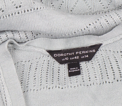 Womens UK Size 14 Dorothy Perkins Green Cardigan Jumper