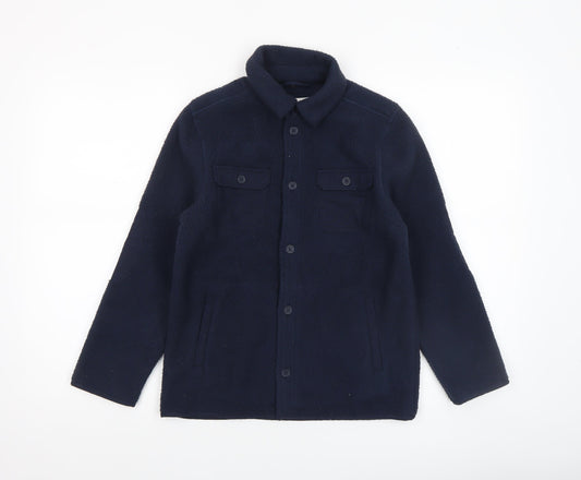 Boys UK Size 9-10 Years FatFace Blue Shirt Jacket