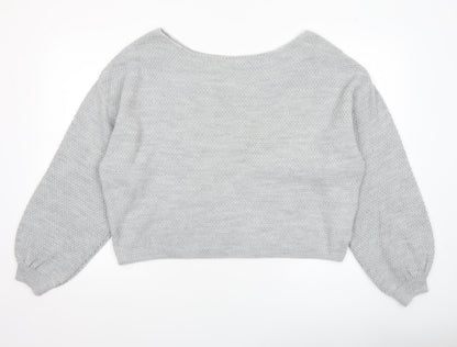 Womens UK Size 10 THE ROCKN REV Grey Pullover Jumper