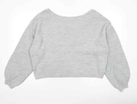 Womens UK Size 10 THE ROCKN REV Grey Pullover Jumper
