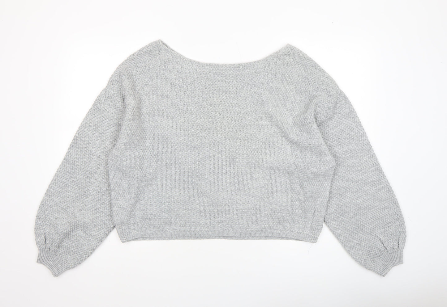 Womens UK Size 10 THE ROCKN REV Grey Pullover Jumper