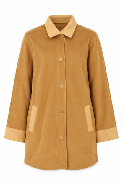 Womens UK Size M Damart Beige Overcoat