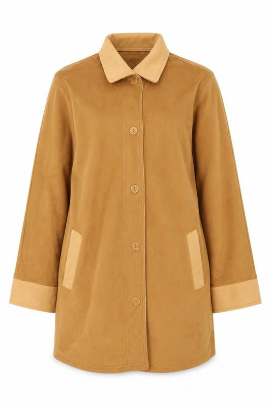 Womens UK Size M Damart Beige Overcoat
