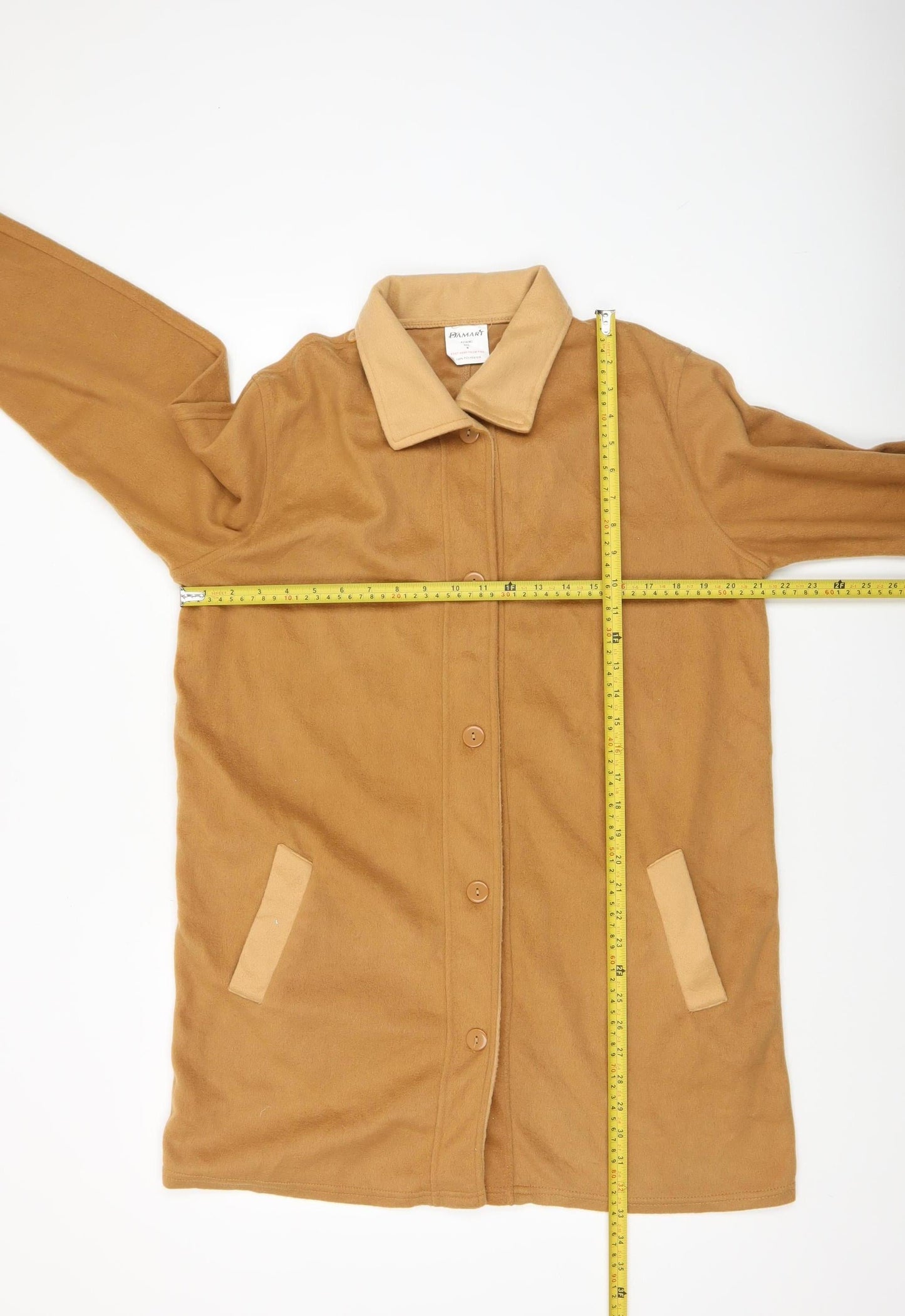 Womens UK Size M Damart Beige Overcoat