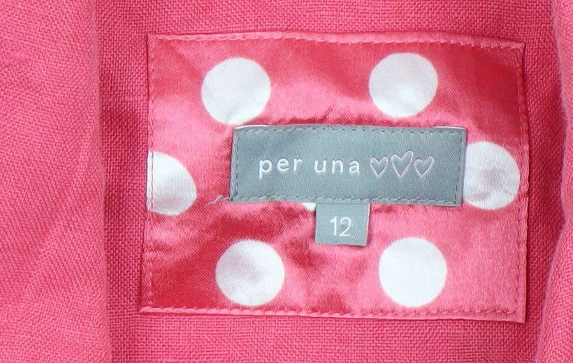 Womens UK Size 12 Marks and Spencer Regular Pink Blazer