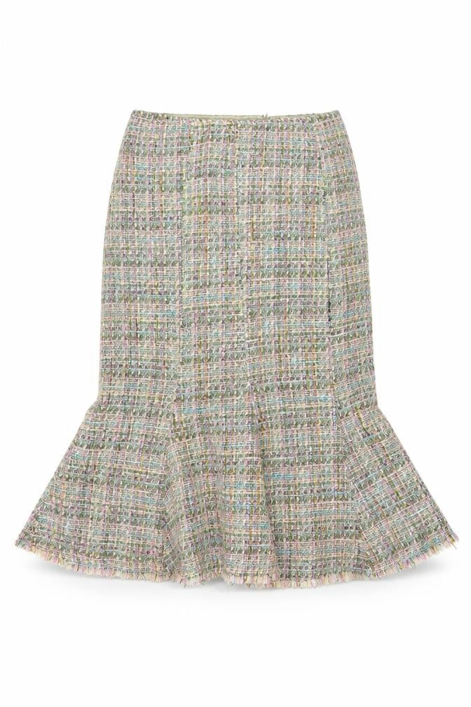 Womens UK Size 12 Jigsaw Trumpet Tweed Skirt