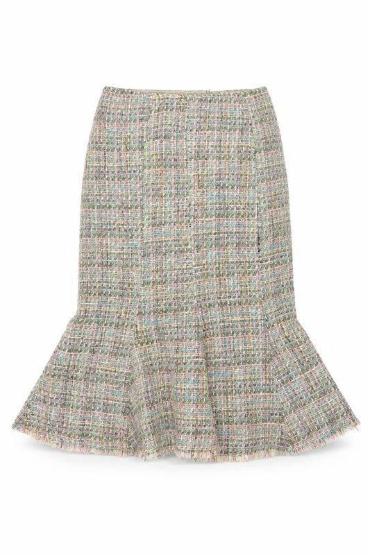 Womens UK Size 12 Jigsaw Trumpet Tweed Skirt