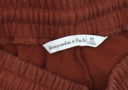 Womens UK Size XS Abercrombie & Fitch Regular Fit Jogger Brown Trousers