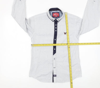 Boys UK Size 11-12 Years Diesel White Basic Button-Up