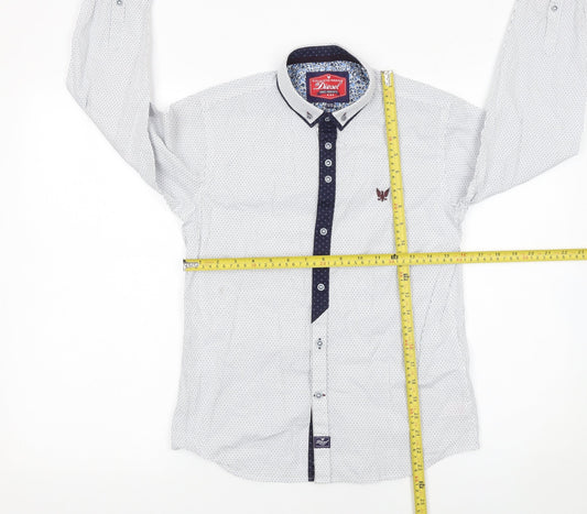 Boys UK Size 11-12 Years Diesel White Basic Button-Up