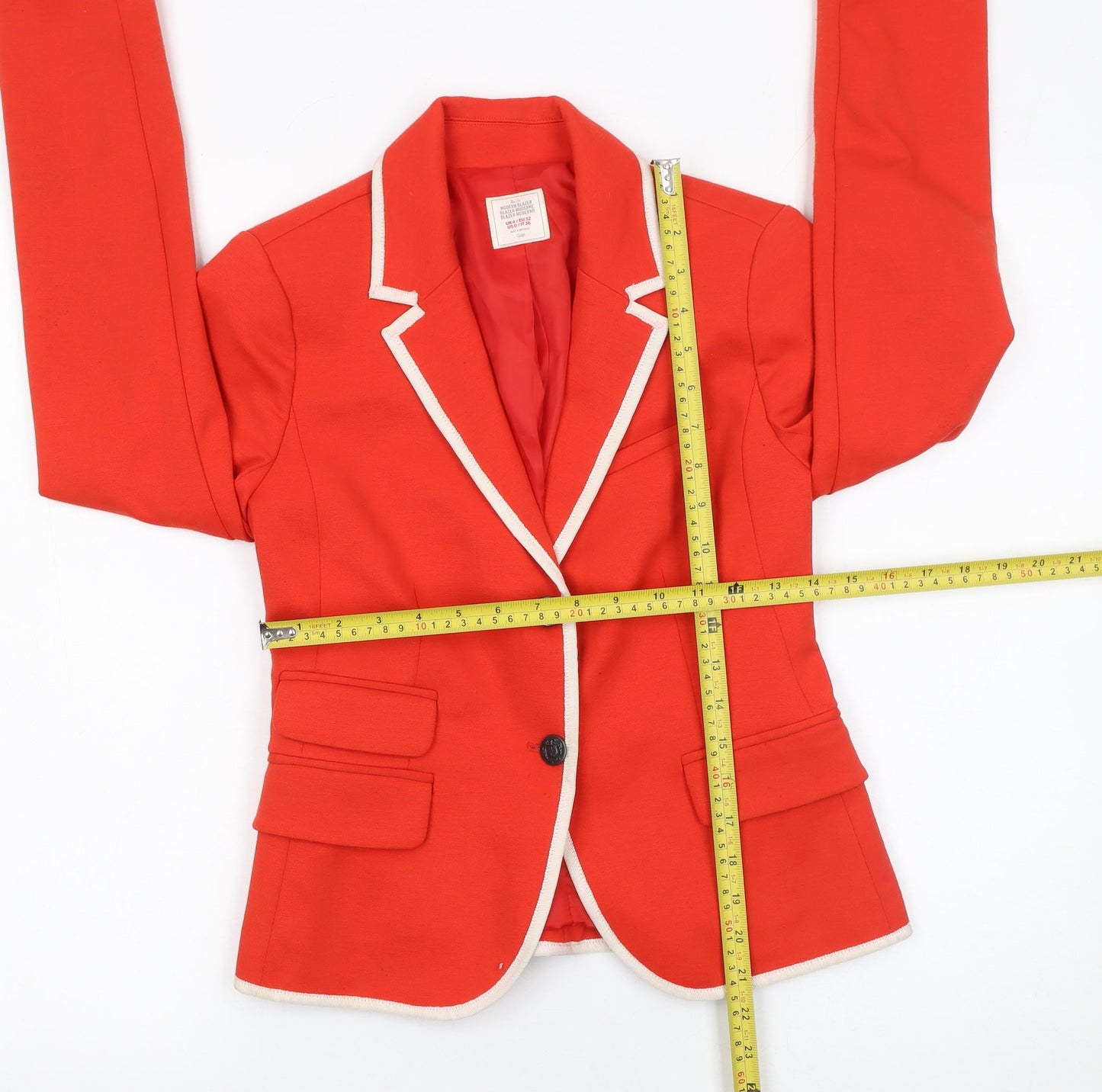 Womens UK Size 4 Gap Regular Red Blazer