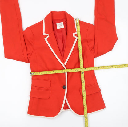 Womens UK Size 4 Gap Regular Red Blazer