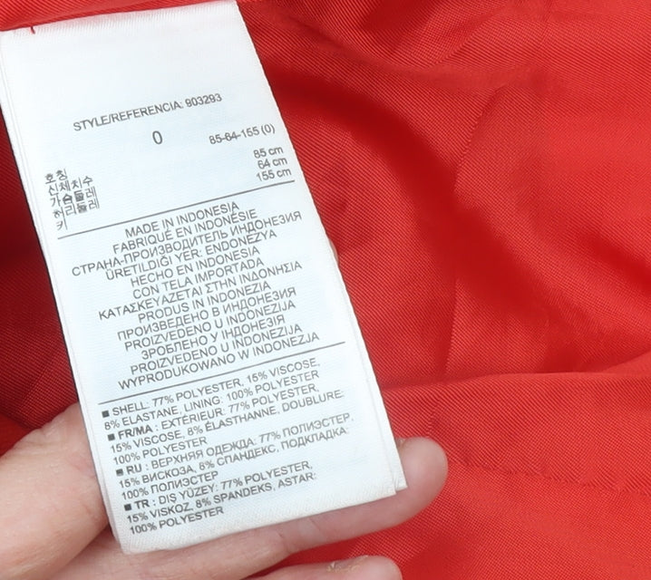 Womens UK Size 4 Gap Regular Red Blazer