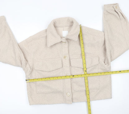 Womens UK Size 12 H&M Beige Basic Jacket