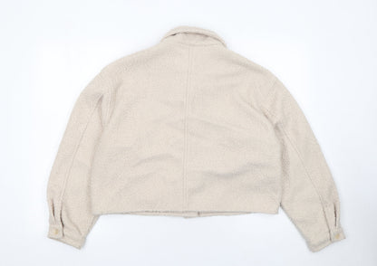 Womens UK Size 12 H&M Beige Basic Jacket