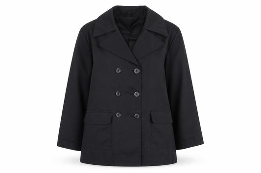 Dorothy Perkins Women’s Black Polyester Pea Coat Size 10