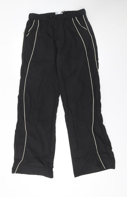 Womens UK Size 12 Daisy Street Regular Fit Cargo Black Trousers