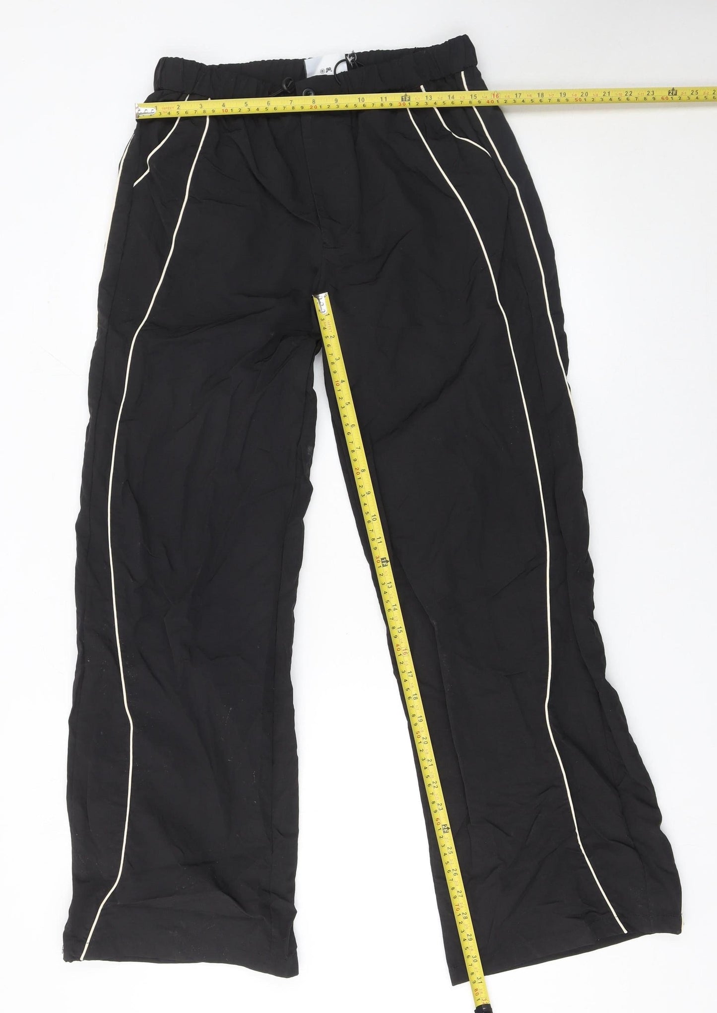 Womens UK Size 12 Daisy Street Regular Fit Cargo Black Trousers