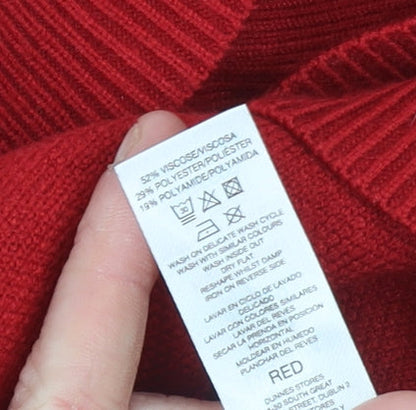 Womens UK Size M Gallery Red Cardigan Jumper