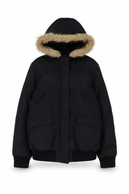 Womens UK Size 14 Dorothy Perkins Black Puffer Jacket